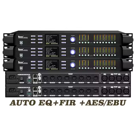 Nuoxun 4-in-8-out Audio Processor Dsp Procesador De Audio Metal Audio Compressor Equalizer Dsp 4 8 O
