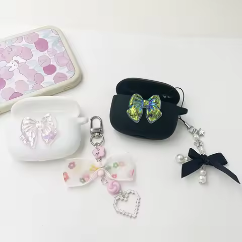 Fashion Cover For Haylou X1 Neo / X1 2023/W1 ANC GT7 T19 Case with keychian Silicone hearphone box