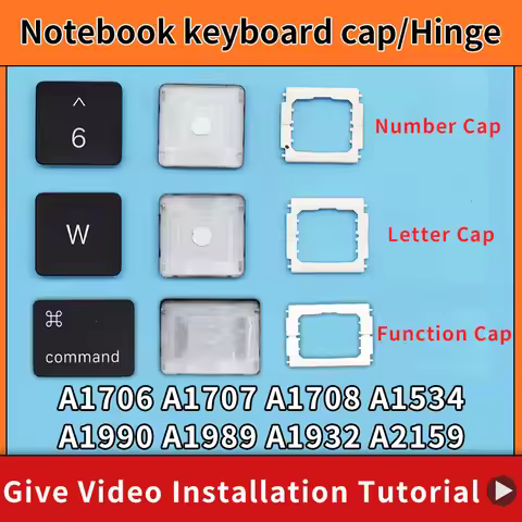 Number/Letter/SymbolKeyCap for MacBook Pro Retina A1708 A1706 A1707 A1989 A1990 A1534 A2159 A1534 Ke