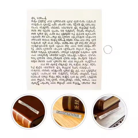 15 Pcs Hebrew Door Blessing Scroll Mezuzah Ornament for Jewish Decorations Bible Parchment Paper