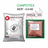 Baja buah Mop canpotex muriate of potash - repack 1kg