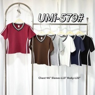 TOP a&K 579 TOP V-NECK LIST BANGKOK (AK579) V Neck Top Women Top