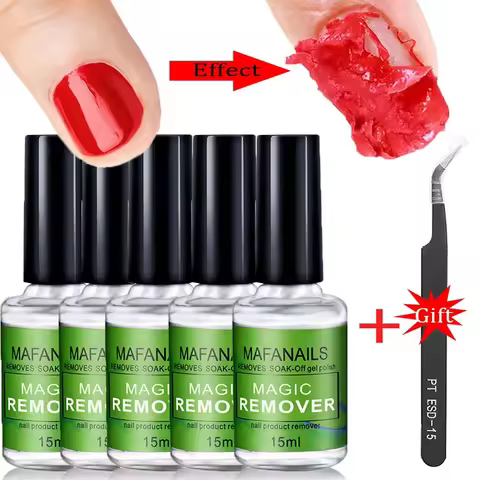 15ml/bottle Professional Non-Irritating Nail Gel Remover Polish Soak-Off 3 Minutes Quickly & Easily 