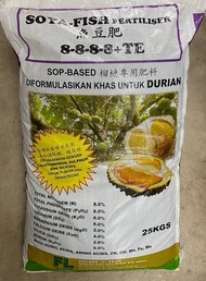 Baja SOYA FISH 8:8:8:8+TE (SOP Based) Khas untuk DURIAN 25kg