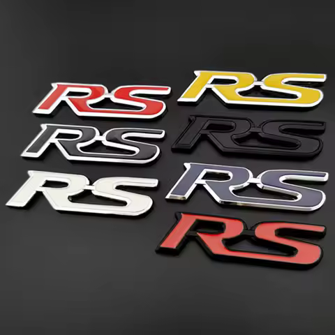 3D Metal Car Letters For Honda RS Emblem FIT Jazz Civic HRV Jade RS Logo Sport Badge Front Grille Tr