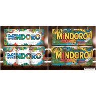 * 1 PC MUG WITH BOX * MINDORO COLORFUL MUG DESIGN 11oz with BOX SOUVENIR MUG
