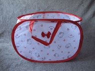 Hello kitty 可摺 網袋 髒衣 洗衣籃 收納筐