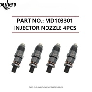 4PCS Fuel Injector MD103301 for Mitsubishi 4D56 4D56T Engine L200 L300  Zexel
