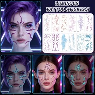 2025 Night Light Girl Group Pattern Tattoo Sticker Cell Lightning Blood Sticker Vessel I6p0