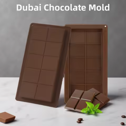 Rectangle Silicone Candy Molds for Baking Energy Bars Chocolate Bar Mold Protein bars Cornbread Pudd