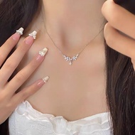 Laurel necklace goddess 999 girl light luxury niche wheat ea#月桂项链女神999女轻奢小众麦穗高级锁骨闺蜜礼物女友月桂项链女神999女轻奢小