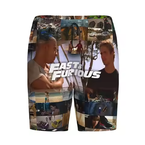 Fast And Furious Is History Of Legend - Paul Walker - Vin Diesel Shorts Sleeping Pants Men Pajama Pa