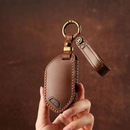 Pure Handmade 2024 KIA KIA EV5 High-End Genuine Leather Key Case Retro Cowhide Imported EV6 Jiahua k