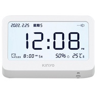KINYO 迷你萬年曆LCD電子鐘 TD-396