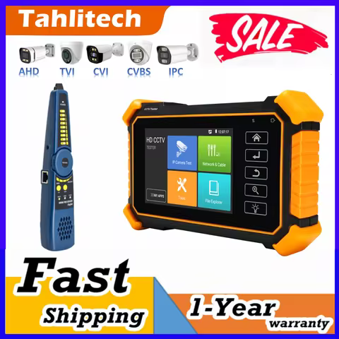 Tahlitech IPC-1910C plus 8K CCTV IPC Tester Support Hikvision Dahua Camera Test AHD TVI CVI Test UTP