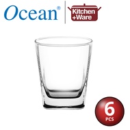 Ocean Plaza Rock Glass 6pcs Set (195ml / 295ml) / Square Glass / Plaza Rock Glass