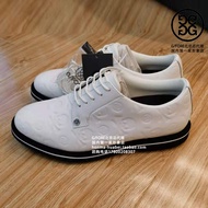 G/FORE Golf Shoes G4 White Cowhide Shoes Men Fashionable Comfortable Skull Three-Dimensional Printin