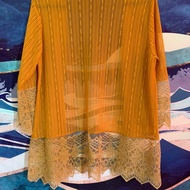 YELLOW LACE CARDIGAN