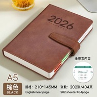 RL DEPARTMENT STORE - 2026年日程簿 日記簿 英文400頁每日計劃簿 日曆記事本 效率手冊