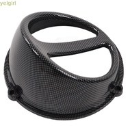 YELGIMY Motorcycle Air Scoop Cover, Carbon Fiber Style Replacement Part Engine Cooling Fan Cover, Du