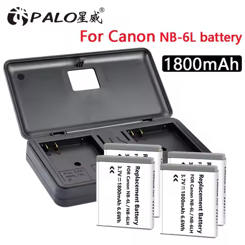 NB-6L NB6L NB 6L Battery+LED Fast Charge For Canon IXUS 95IS 105 300HS 310HS 210IS SX600 SX280 SX275