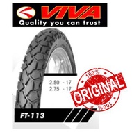 ORIGINAL VIVA TYRE FT-113 250-17 & 275-17 (TUBETYPE) Scramble Tyre / Tayar Bunga Kasar