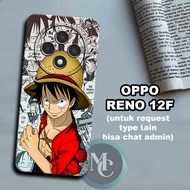 CC4 Flexible rubber softcase for OPPO Reno 12F/ one piece anime character Motif OPPO Reno 12F/case O