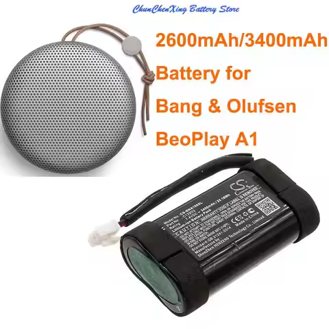 Cameron Sino 7.4V 2600mAh/3400mAh Speaker Battery C129D3 for Bang Olufsen BeoPlay A1, this is for A1