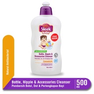 Sleek BOTTLE NIPPLE &amp; BABY ACCESSORIES CLEANSER BOTTLE 500 Ml