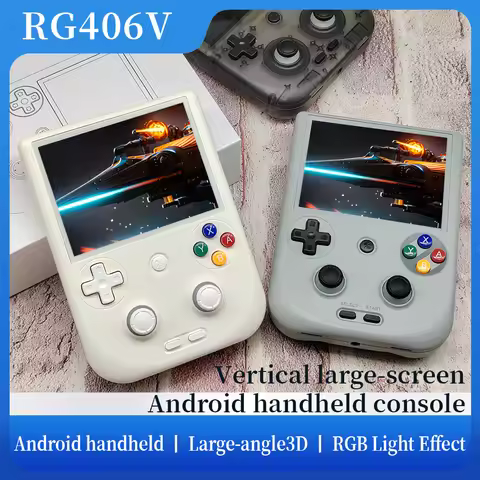RG 406v Handheld Game Console 4" IPS Touch Screen Android13 5500mAh Battery RG406V Retro Video Game 