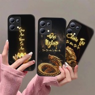 Oppo Reno 9 / Reno 9 Pro case with calligraphy for peace of mind, wealth, and luck