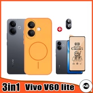 NE 3in1 Vivo V60 Lite Thin Matte Phone Case for Vivo Y20 Y12S Y12A Y21 Y02S Y16 Y02T Y11 Y12 Y15 Y17