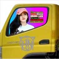 TRUCK STICKERS ONE WAY TRUCK CANTER STICKERS GLASS STICKERS WORDS STICKERS GIRL'S STICKERS CODE hana