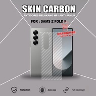 SAMSUNG Z FOLD 6 SKIN CARBON TRANSPARENT ANTI-SCRATCH BACK SAMSUNG Z FOLD 6 SCB1