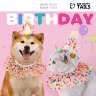 [SG stock/ Local seller] Dog Happy Birthday Hat Party Crown Birthday Scarfs Pet Party Accessories