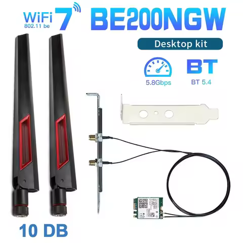 BE200 WIFI 7 Wireless Wifi Card WiFi 6E BE200NGW Bluetooth 5.4 802.11AX Tri-Band M.2 NGFF Network ad