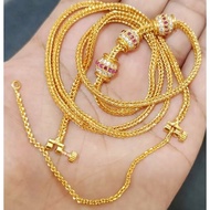 Indian gold plated Thali kodi screw chain with moggapu 30 inch[not 916]