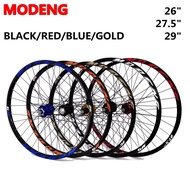 ﹊♘✐Mountain bike Wheelset 26 27.5 29er  Rims 32 Holes Straight Pull Disc Brake Bearing Front 2 Rear