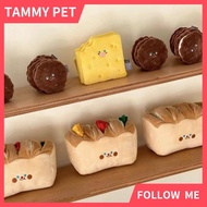 Dog Toys Chew Toys Bread Cookies Hamburger Biscuit Toys Clean Teeth Resistant To Bite Squeaky Toys I