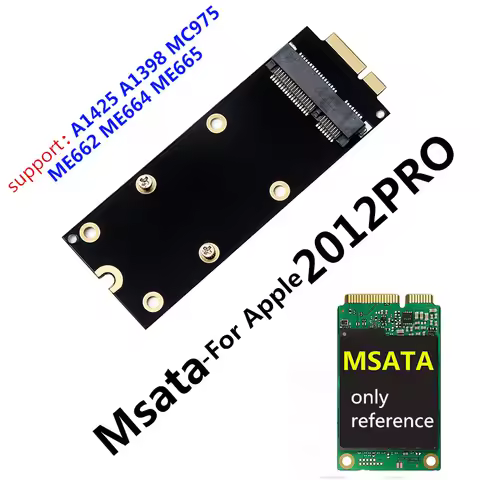 mSATA SSD to 2012 Macbook Pro Retina iMac A1398 MC975 MC976 17+7pin SSD Convertor Adapter riser card
