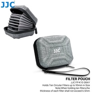 NIT JJC 10 Slots Lens Filter Case Bag with Inner Pocket Waterproof ND UV CPL Filter Storage Pouch Wa