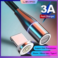 Fast charging cable 3 in 1 Micro USB / Type-CMicro (for Xiaomi mobile phone) fast charging USB magne