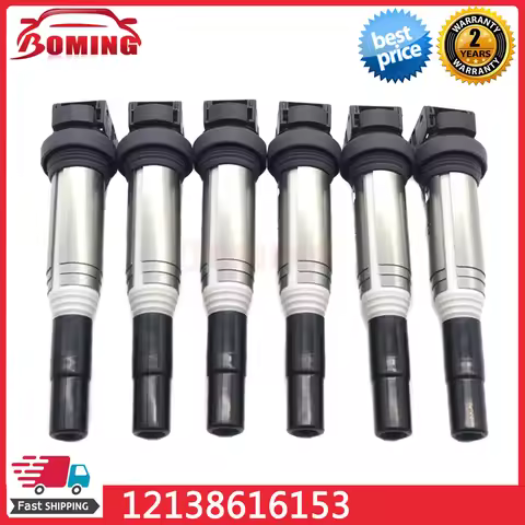 6PCS 12138616153 Car Ignition Coils For BMW X1 X2 X3 X4 X5 X6 Z3 Z4 Z8 328I 528I 528I 528XI 530I 740