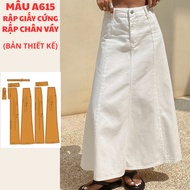 HARD PAPER 8-PIECE SKIRT -A615
