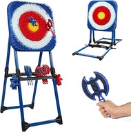Axe Throwing Bristle Target with 8 Throwing Axes, Axe Throwing Game Set for Adults and Kids, Axe Thr