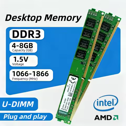 Kingston DDR3 4GB/8GB 1066MHz 1333Mhz 1600Mhz 1866Mhz PC Memory RAM Desktop Ram UDIMM