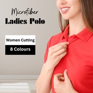 Women Microfiber Polo Shirt Jersey Women Cutting Quick Dry Polo Perempuan Kain Jersi Cepat Kering [M