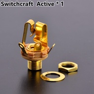 KR-1/4 6.35mm Active/Passive Switchcraft (Made In USA) and Epiphone (made In Korea) Short Open Outpu