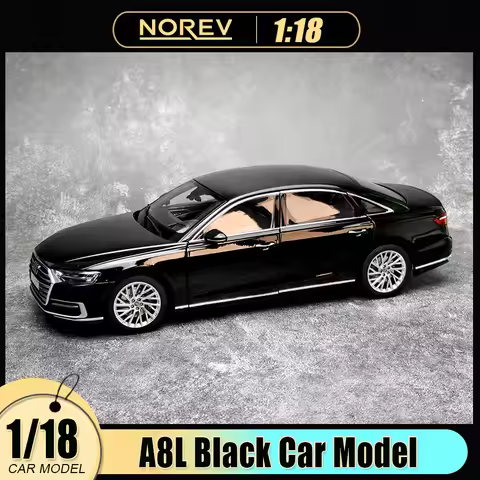 NOREV diecast model 1/18 A8L car model static Ornament Holiday gift