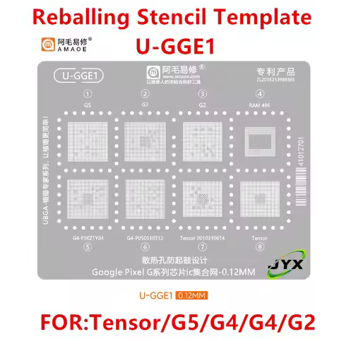 BGA Reballing Stencil Template Station For Google Pixel 10 9 8 7 Pro XL Fold 9A 8A 7A Tensor G2 G3 G